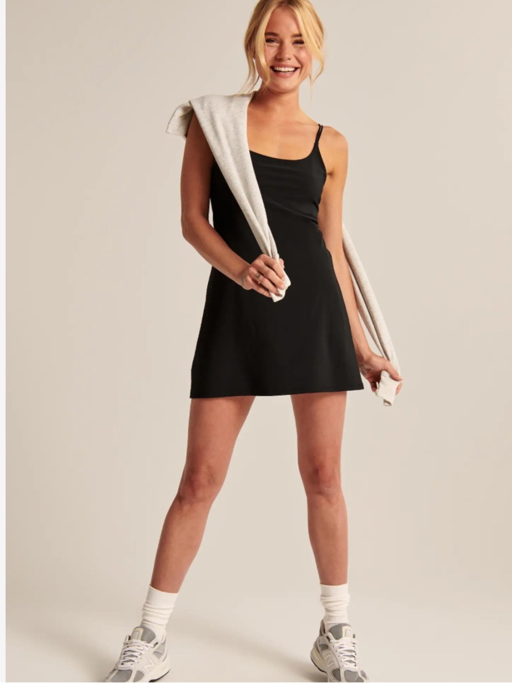 ABERCROMBIE & FITCH Traveler Mini Dress Black Size Large